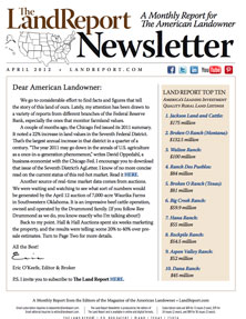 Land Report Newsletter April 2012
