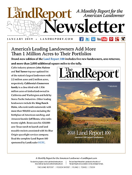 Land Report January 2019 Newsletter