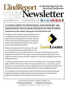 Land Report November 2016 Newsletter | The Land Report