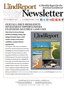Land Report November 2017 Newsletter | The Land Report