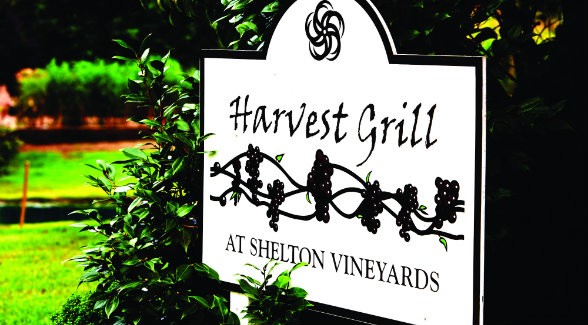 The best way to enjoy the Shelton's wines is at the winery's Harvest Grill.